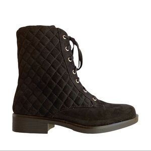 Quilted Combat Boots